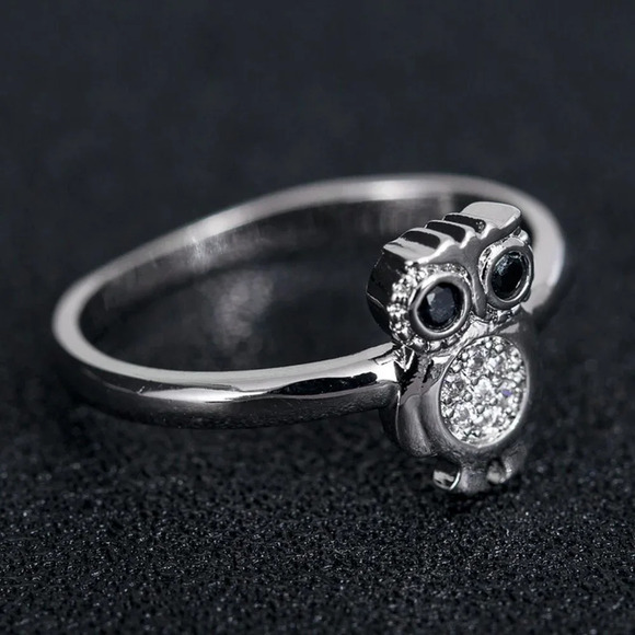 🍂  925 Silver Plated 3A CZ Cute Ring for Men Women, FB16FA1042 - Picture 3 of 6